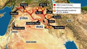 An overview of ISIS controlled zones